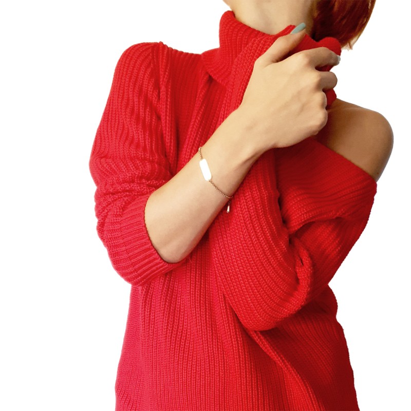 Bratara Gravata Rose Gold din Inox Oval Pastrez Distanta