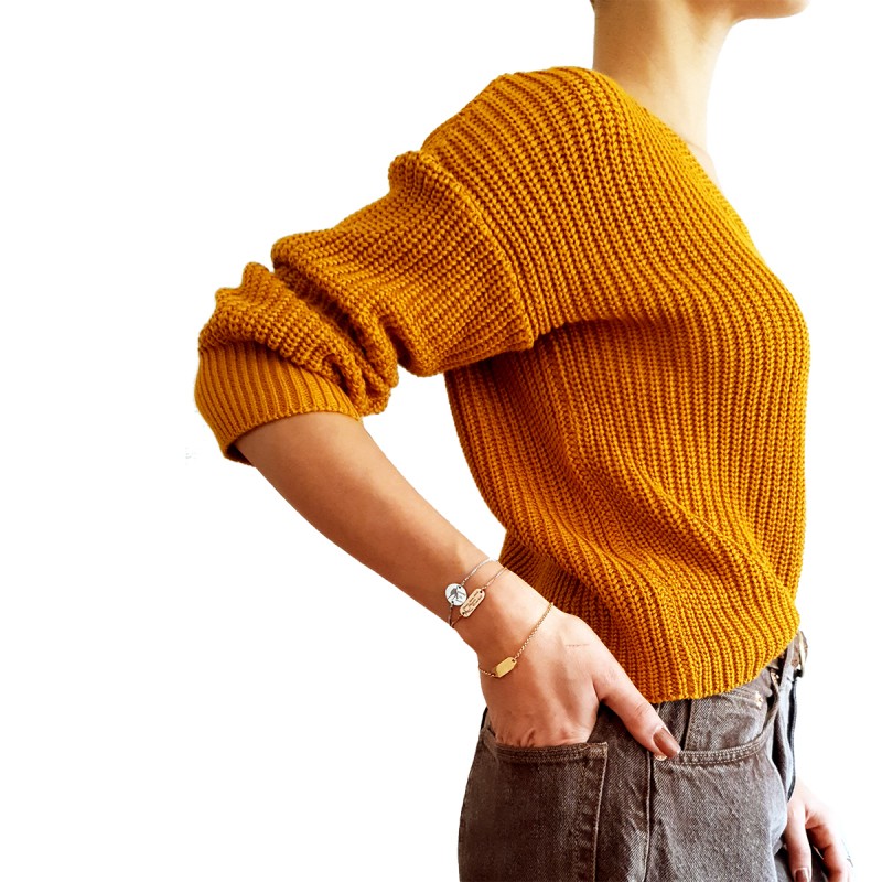 Bratara Gravata Argintie din Inox Rotund Christmas Lover