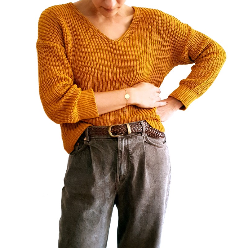 Bratara Gravata Aurie din Inox Rotund How Naughty