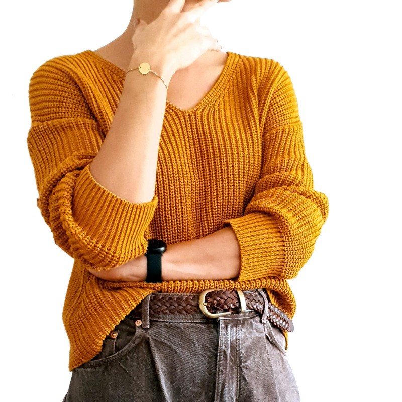 Bratara Gravata Aurie din Inox Rotund Baby's First Christmas