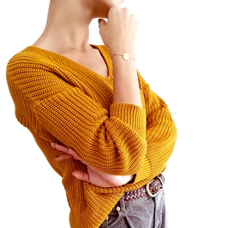 Bratara Gravata Aurie din Inox Rotund Superhero Mom