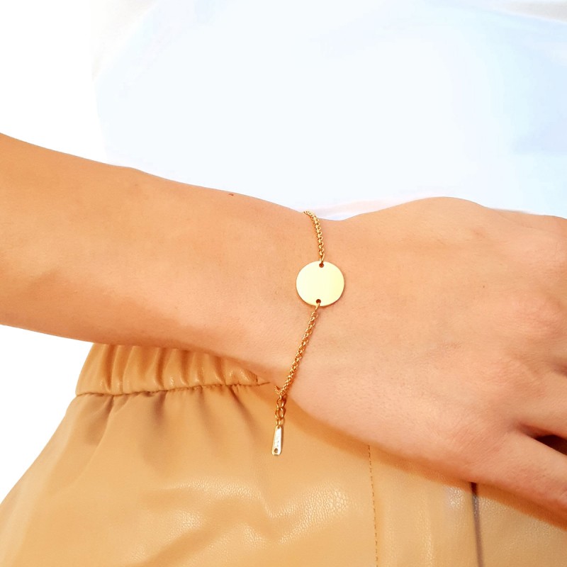 Bratara Gravata Aurie din Inox Rotund Secret Santa