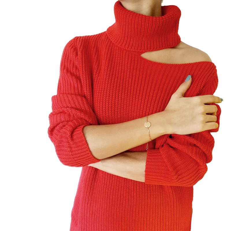 Bratara Gravata Rose Gold din Inox Rotund Regret Nothing