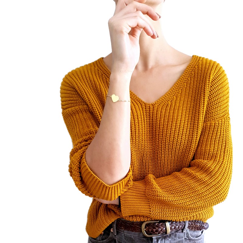 Bratara Gravata Aurie din Inox Inima Quarantine Mom