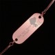 Bratara Gravata Rose Gold din Inox Oval Cea mai buna Colega