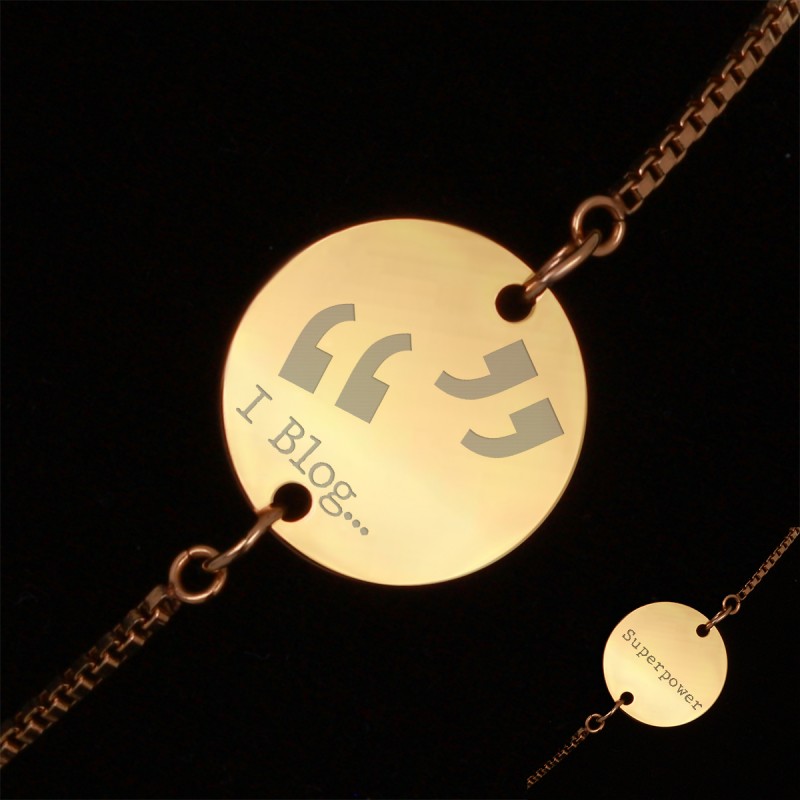 Bratara Gravata Aurie din Inox Superpower I Blog