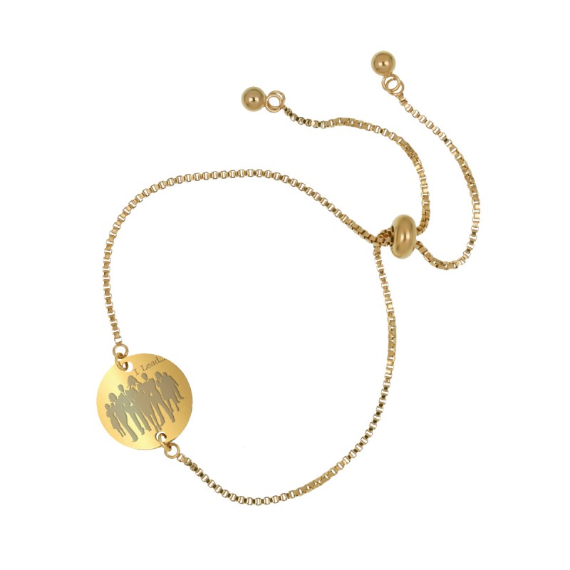 Bratara Gravata Aurie din Inox Superpower I Lead