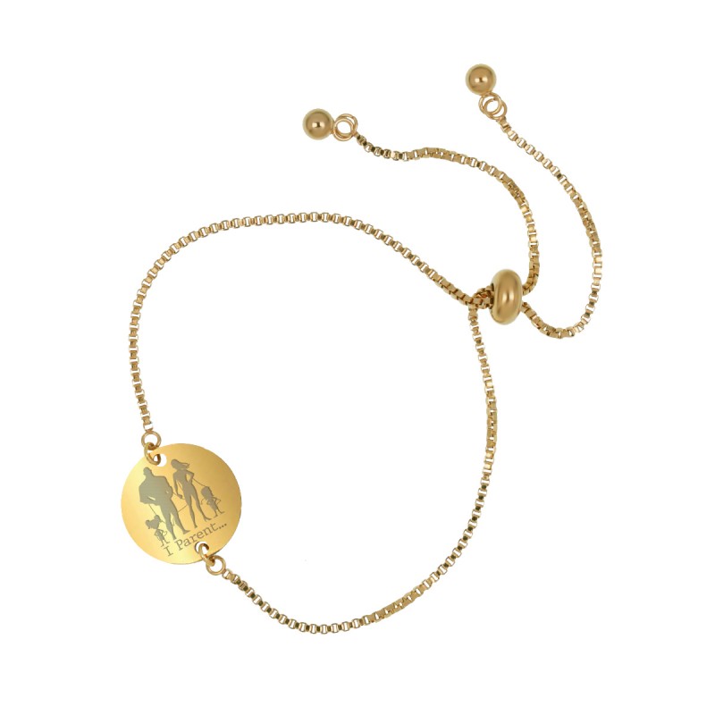 Bratara Gravata Aurie din Inox Superpower I Parent