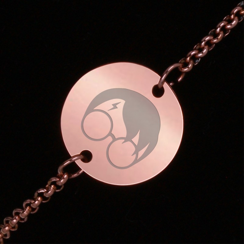 Bratara Gravata Rose Gold din Inox Rotund Magic