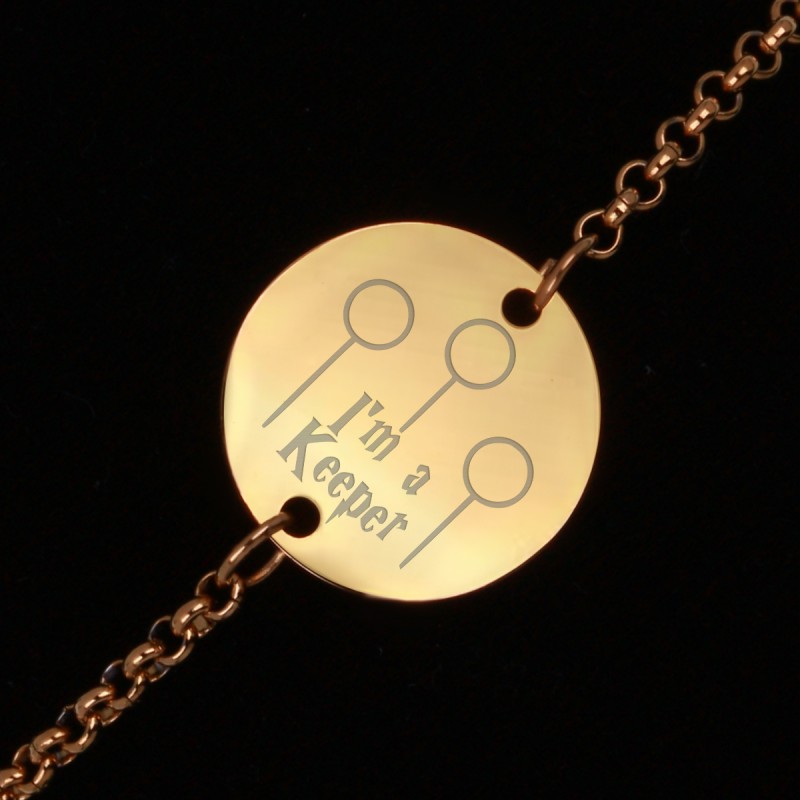 Bratara Gravata Aurie din Inox Rotund Keeper