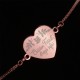 Bratara Gravata Rose Gold din Inox Inima Craciun Fericit Sefa