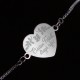 Bratara Gravata Argintie din Inox Inima Craciun Fericit Sefa