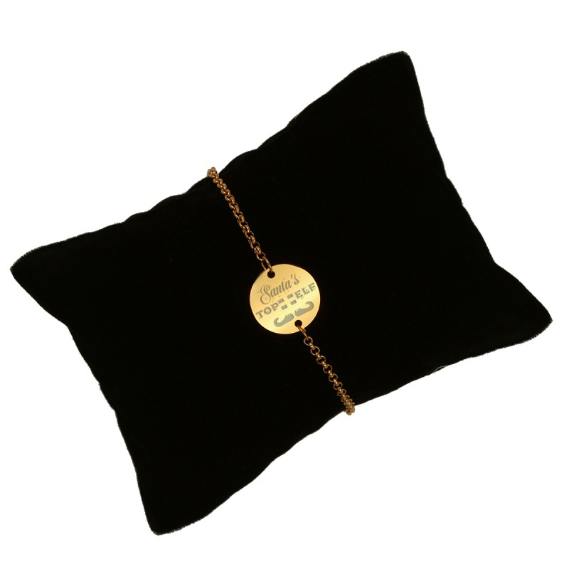 Bratara Gravata Aurie din Inox Rotund Top Elf