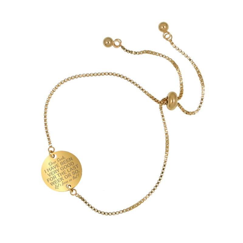 Bratara Gravata Aurie din Inox Rotund Focus