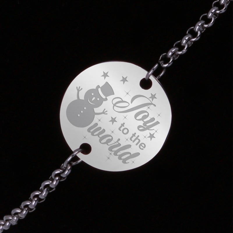 Bratara Gravata Argintie din Inox Rotund Joy