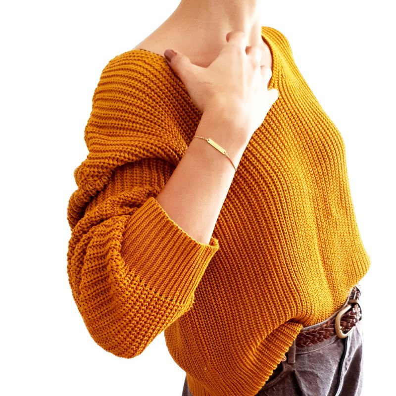 Bratara Gravata Aurie din Inox Placuta Work for my Cat