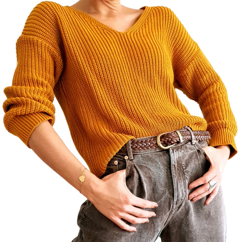 Bratara Gravata Aurie din Inox Inima Craciun Fericit Prietena